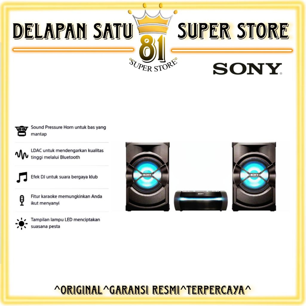 SONY SHAKE-X10D DVD HOME AUDIO SISTEM SPEAKER KARAOKE SHAKE X10D