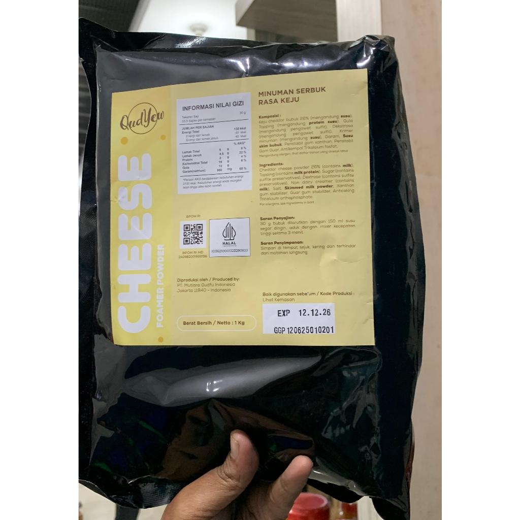 

Qudyew Cheese Foam Powder 1000gr /Bubuk Krim Keju Import 1kg krim keju cream cheese 1kg