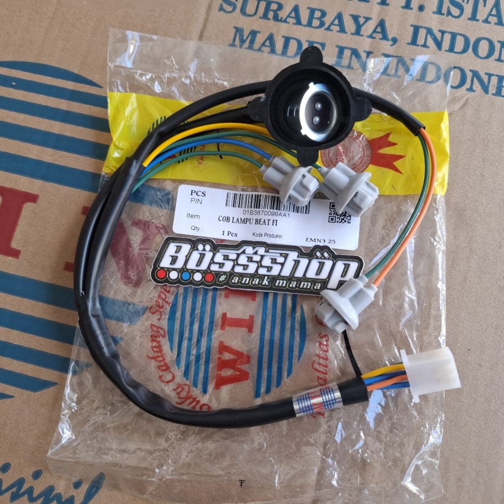 WIN - Fiting Soket Lampu Depan Assy BEAT FI / Fitting Lampu Sen/Seri Cob lampu Beat Fi ESP