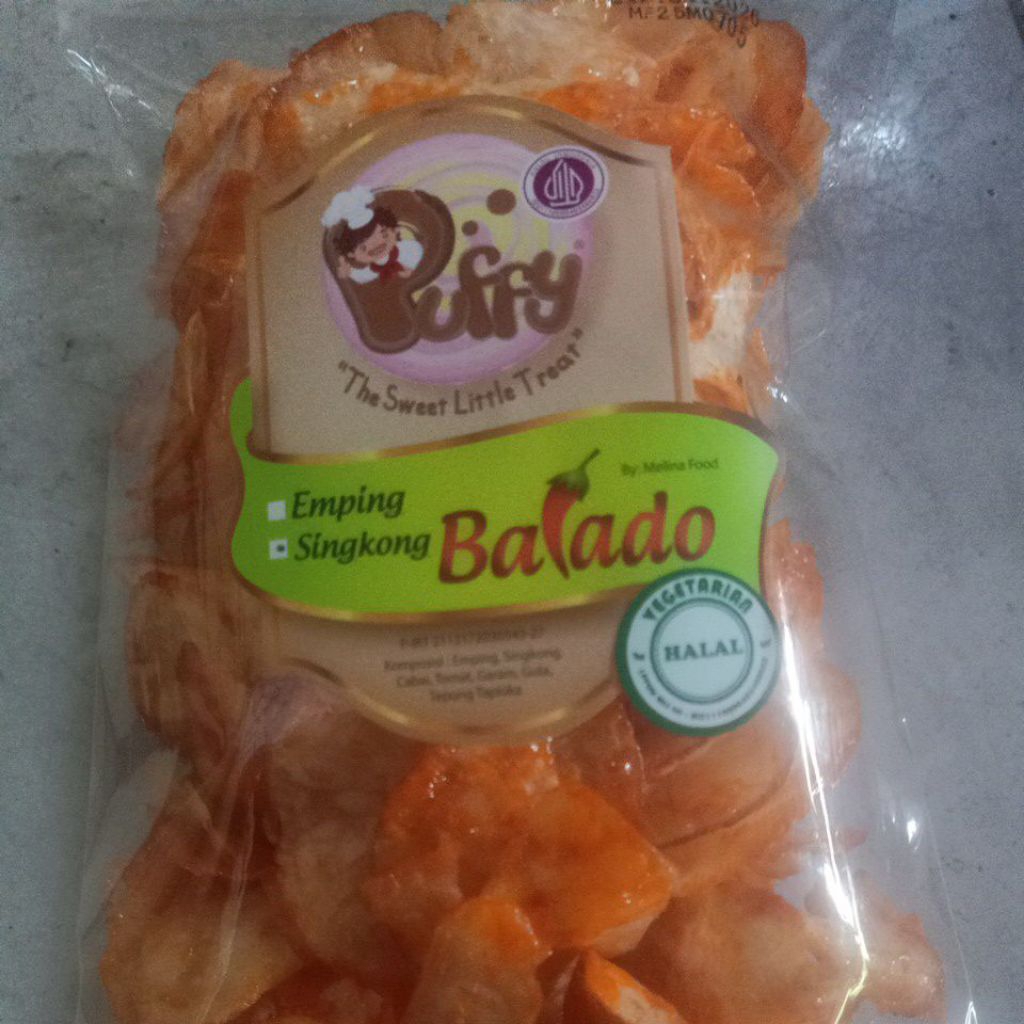 

puffy kripik singkong balado