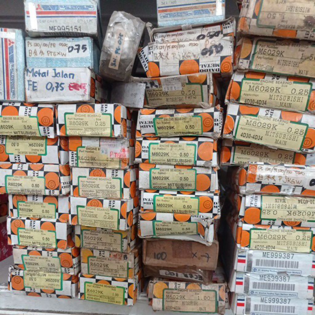 cuci gudang metal jalan duduk fe ps100 ps120 ragasa con road bearing main rod bearing 4d30 4d31 4d32
