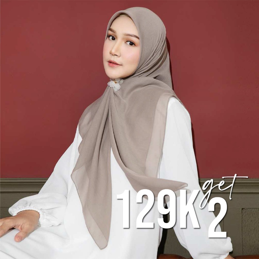 Lozy Hijab - 129K Get 2 Nala Voal Square (Hijab Segiempat Bahan Voal Premium)