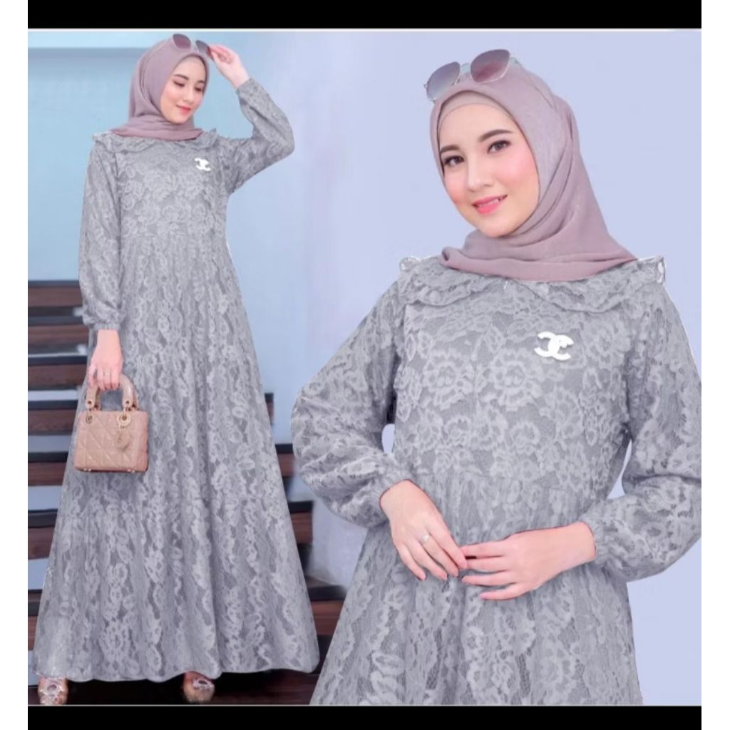 PROMO COD GAMIS MAXI ALILA/GAMIS BRUKAT JUMBO/GAMIS SERAGAM MURAH/MAXI GAMIS PESTA BRUKAT KONDANGAN 