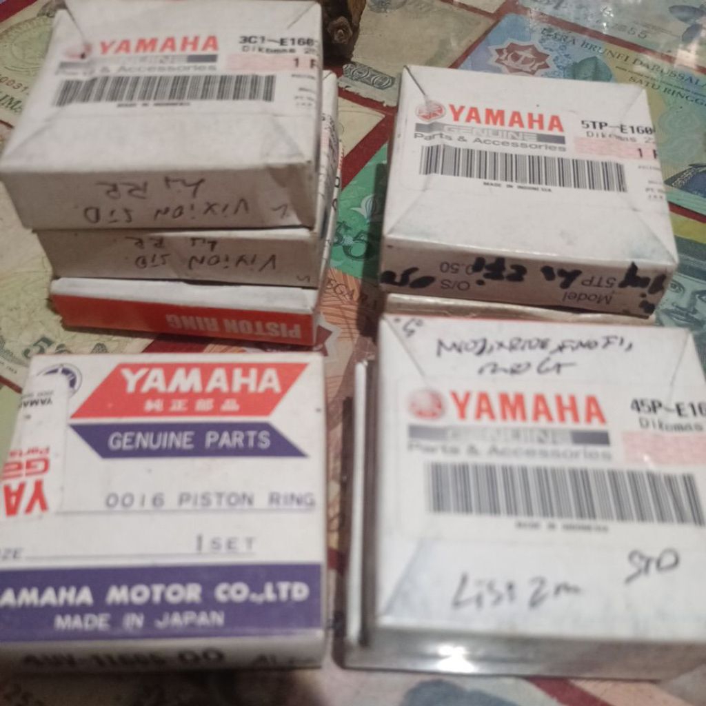ring piston original Yamaha Alfa Mio j Mio gt X-Ride Fino fi Vixion jup z