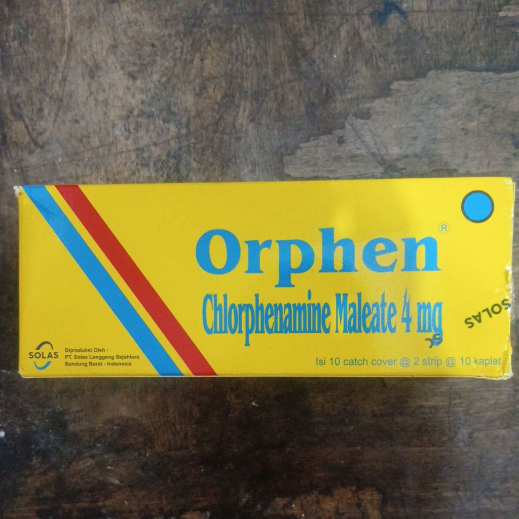 Orphen Chlorphenamine Malaete 4mg