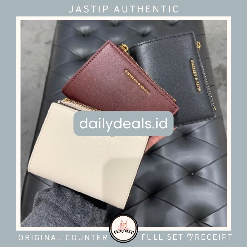 #6-10680907 Top Zip Mini - Jast[p] CK ORIGINAL COUNTER Wallet Dompet Kartu Card Holder STORE MALL