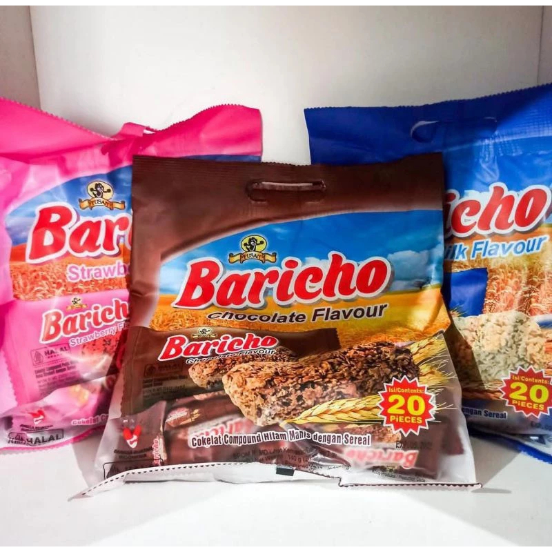

Baricho oat Gandum sereal 140gr 1pack isi 20pcs bungkus coklat strawbery vanila Snack Bar coconut Kelapa Biskuit Viral