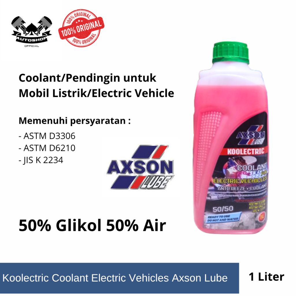Koolectric Coolant for Electric Vehicles/ Pendingin untuk Mobil listrik Axson Lube