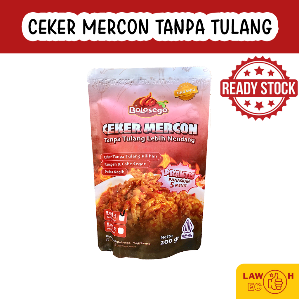 

READY BOLOSEGO Ceker Mercon Tanpa Tulang Halal & Bergaransi