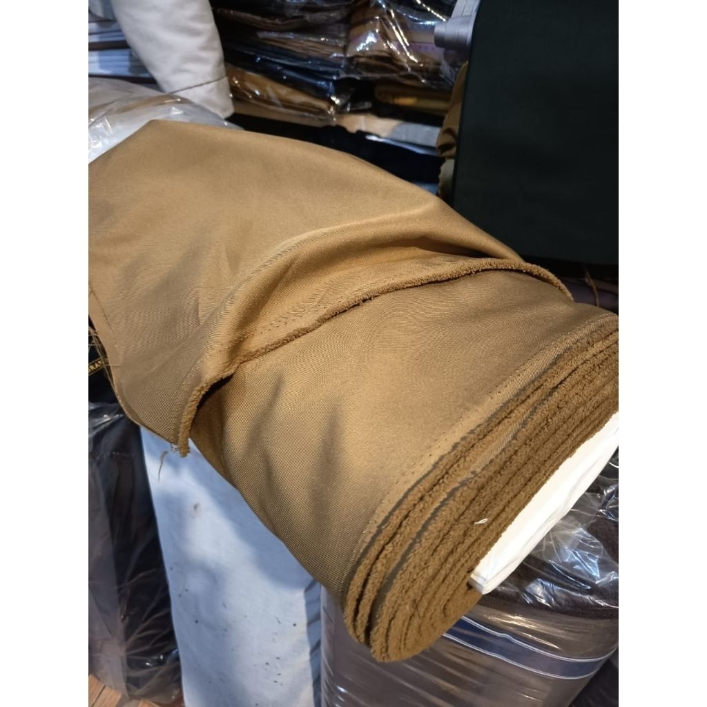 Kain Bahan seragam pemda khaki by BELINI adem lembut dan premium