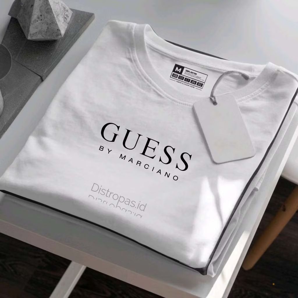 BARU... Kaos Polos Distro Polos Distro GU3S Text Hitam Premium Quality | Lengan Pendek Polos Unisex 