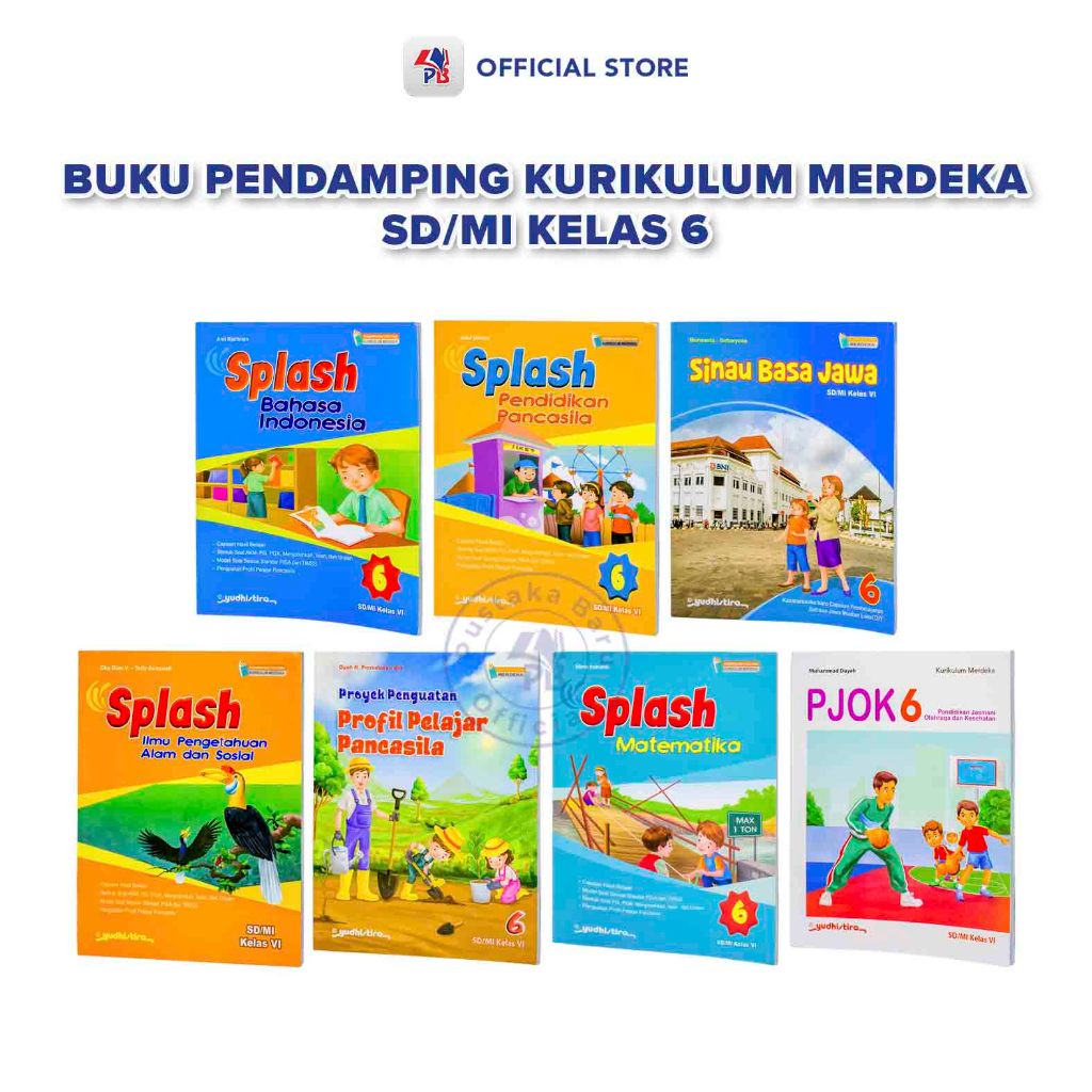 Buku Pendamping kurikulum merdeka SD Mi Kelas 6 / Sinau Basa Jawa  / SPLASH Bahasa Indonesia / Panca