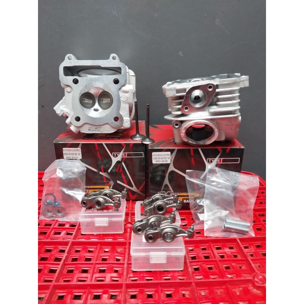 Cylinder Head Mio 24 28 27 31 XGP Head Mio 5tl XGP Blok Head Nouvo Mio Blok Kop Mio Cylinder kop Nou