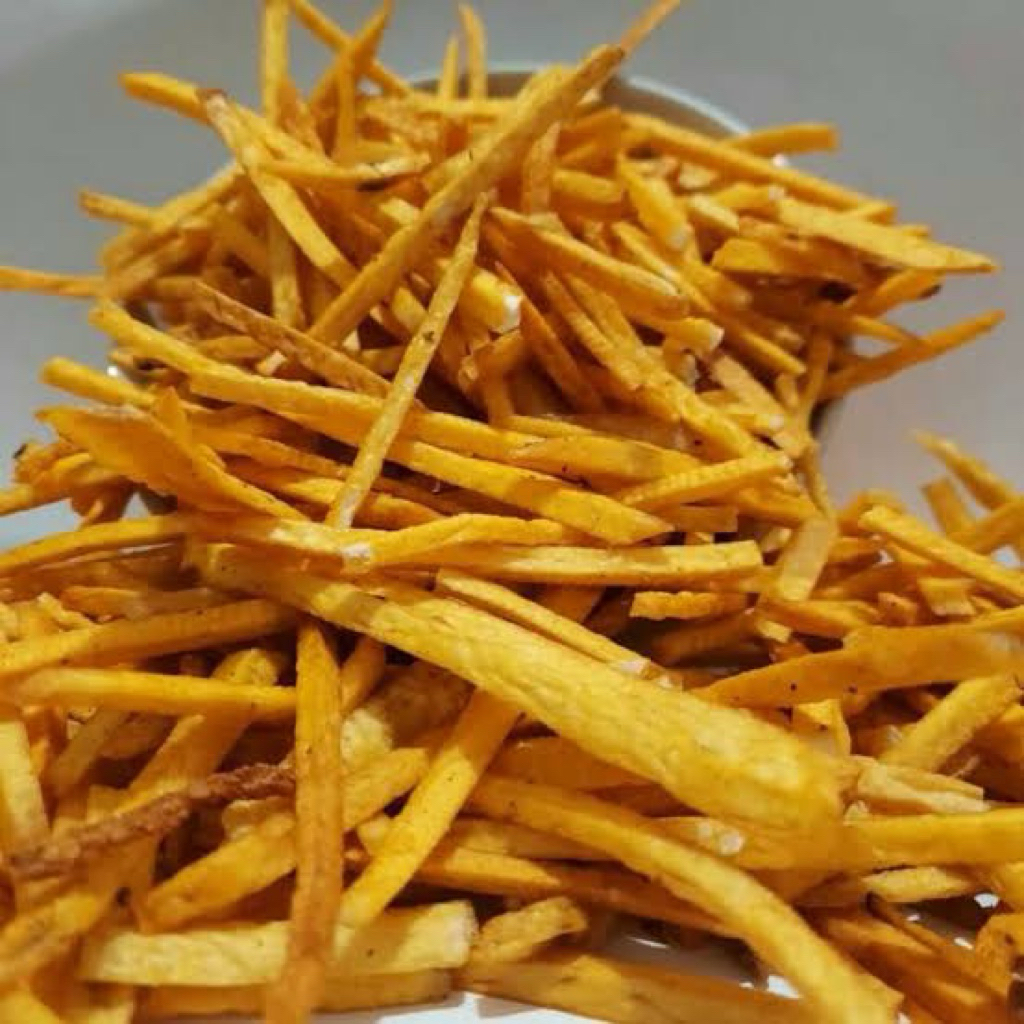 

KERIPIK STIK TALAS 1 KG GURIH RENYAH STICK TALAS