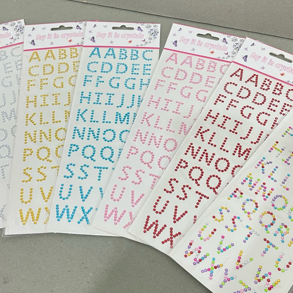 

Stiker Alfabet / Stiker Beads
