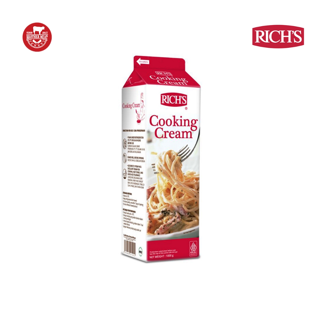 

RICH'S Cooking Cream 1000gr / Krim Masak - Brothermeatshop