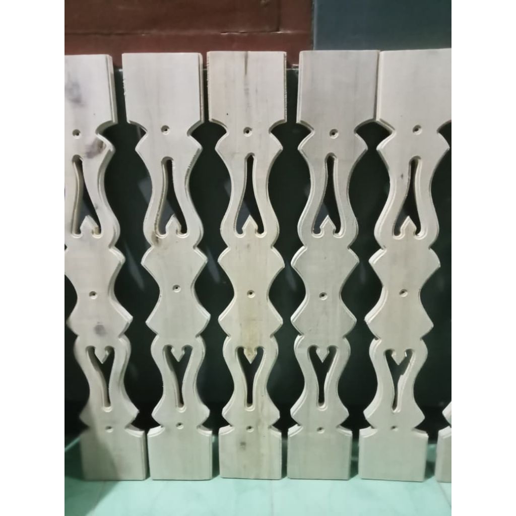 PAGAR Kayu, Ukiran Pagar Rumah # Tangga (Loteng) / Pemabatas Dak Rumah