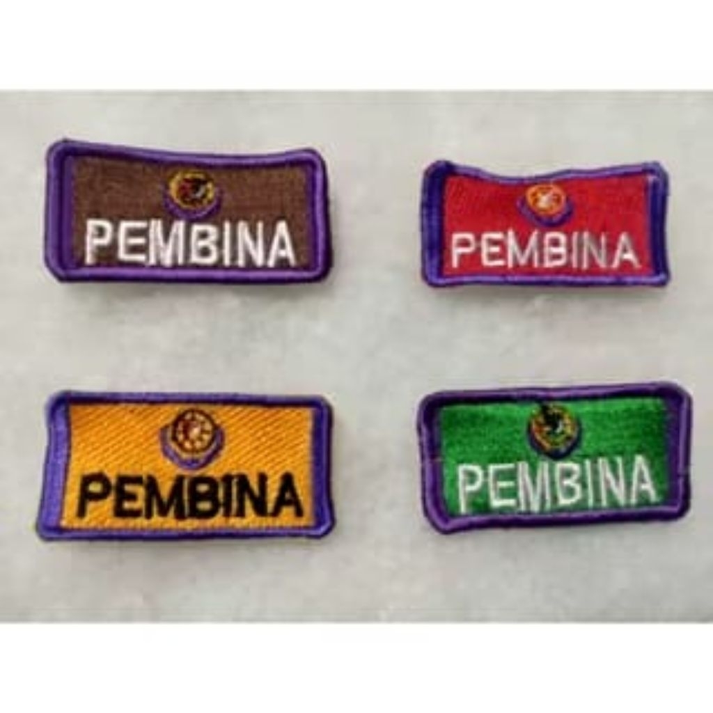 BET ATRIBUT BADGE BORDIR PEMBINA PRAMUKA