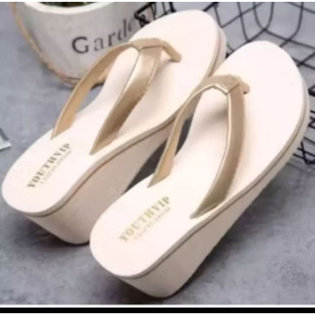 sandal jepit wedges AUREL 01terbaru