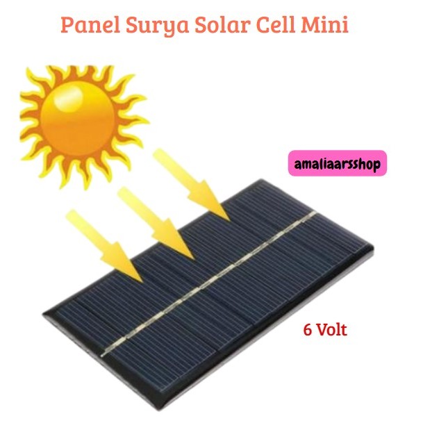 [READY] Panel Surya Solar Cell Mini 6v 1w Cas HP Powerbank