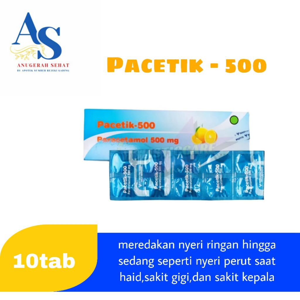 pacetik paracetamol 500mg tablet