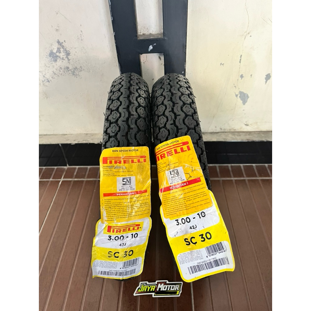 PIRELLI SC30 3.00-10 (PAKE BAN DALAM) 300 RING 10