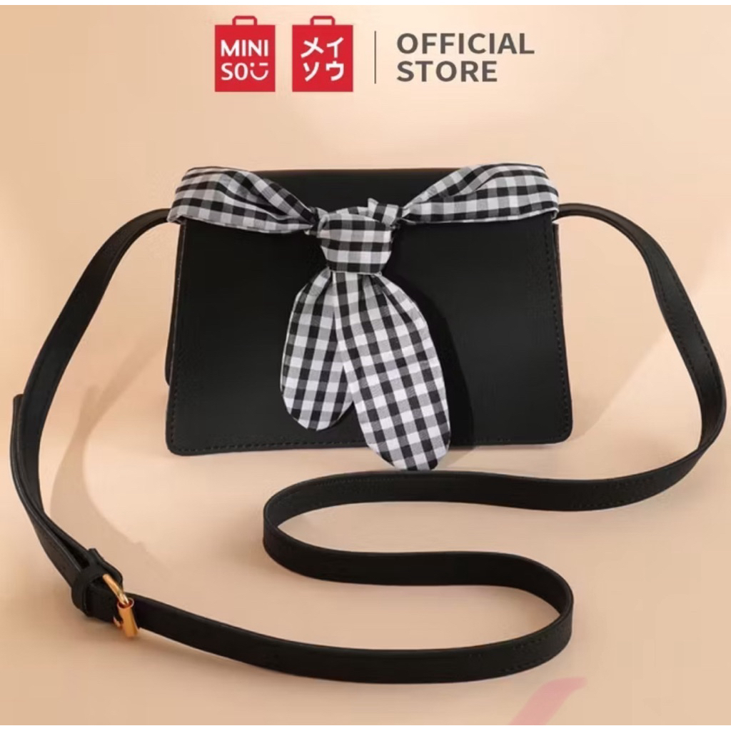 preloved Miniso Tas Selempang Scarf Women Sling Bag Tas Selempang Wanita Syal