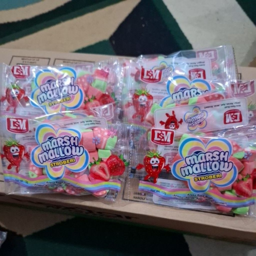 

Marsmellow Strawberry // isi 30 pcs @13gr // pack