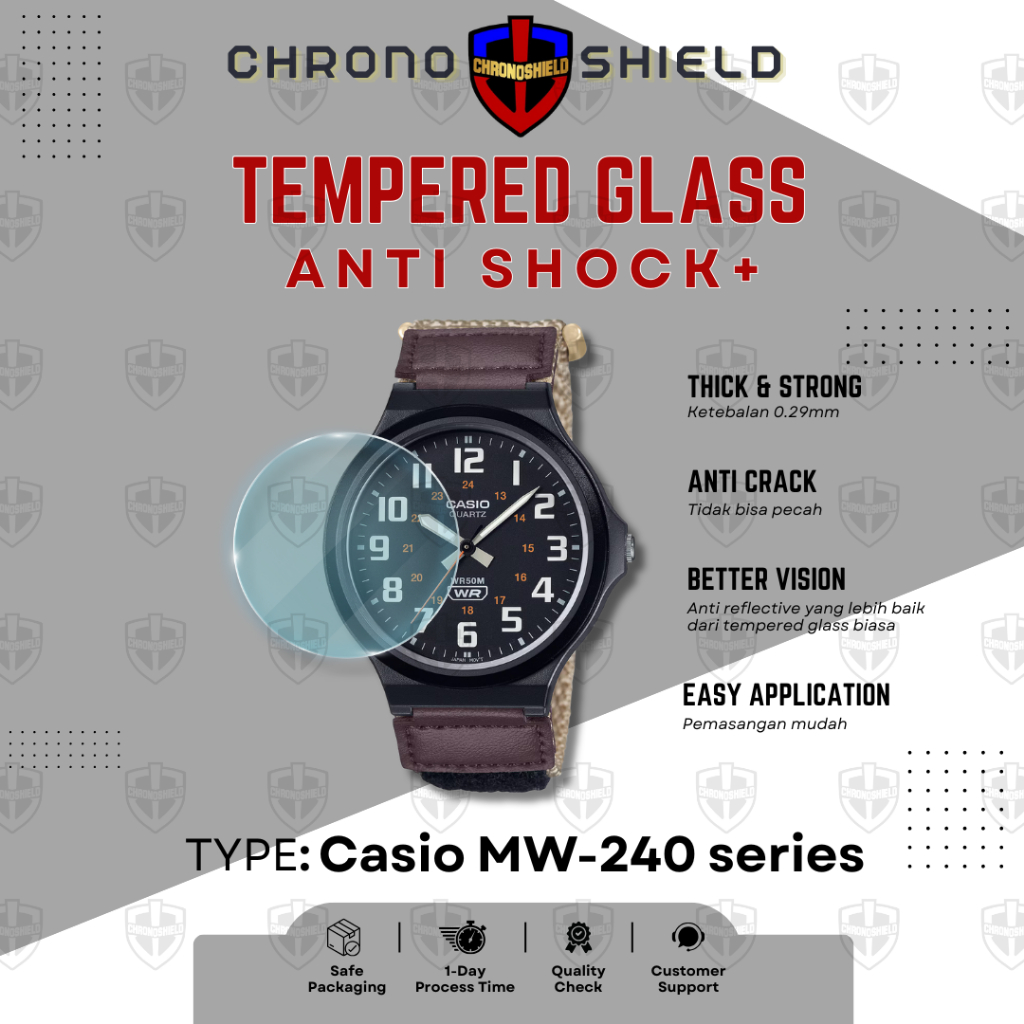 Tempered Glass Casio MW240 MW 240 MW-240