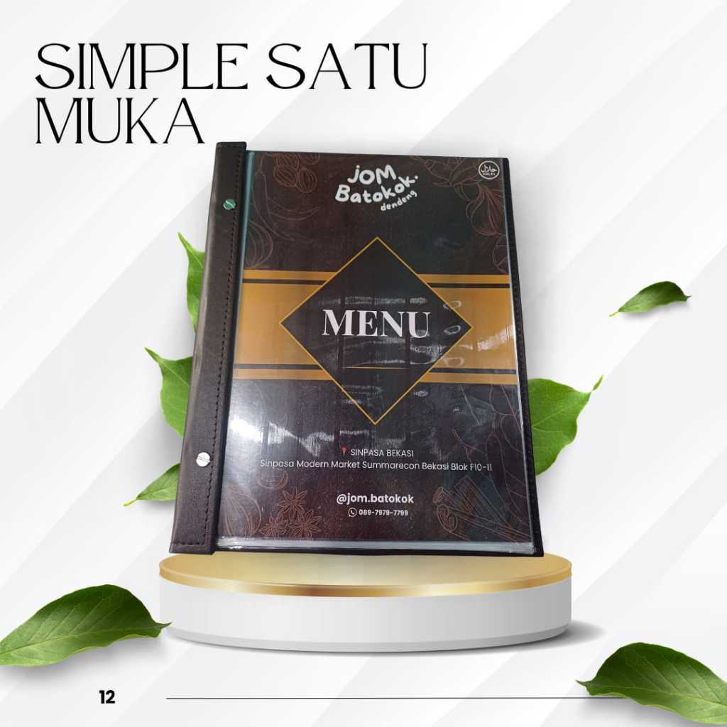 

Cover Menu Simple Satu Muka Cocok Buat di Cafe atau angkringan