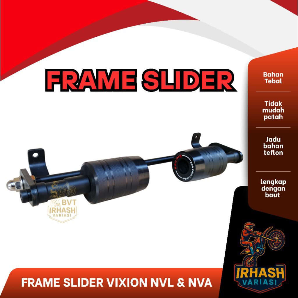 Frame Slider Jalu Agna VIXON NVL & NVA Pelindung Body Motor Motorcycle Besi