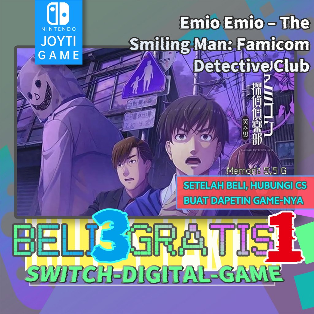 Emio Emio – The Smiling Man: Famicom Detective Club Nintendo Switch Digital Game （BELI 3 GRATIS 1)