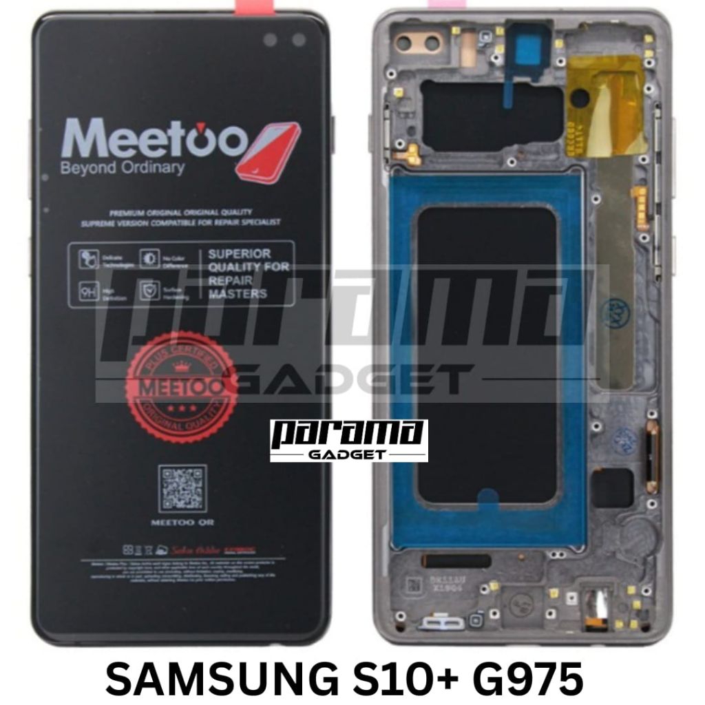 LCD SAMSUNG S10+ S10 PLUS G975 TOUCHSCREEN INCELL + FRAME ORI MEETOO