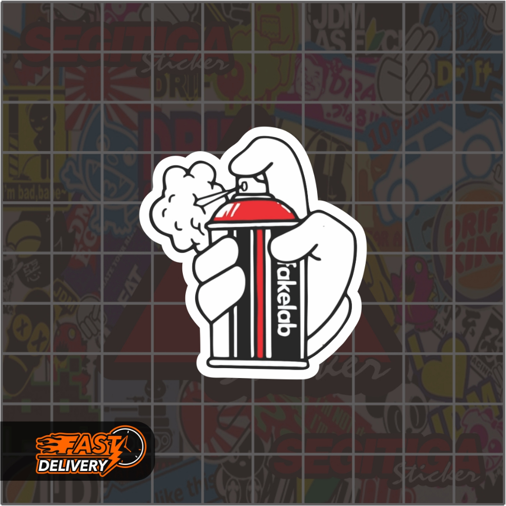 

Sticker Fakelab Ukuran 4.5 x 5 Cm