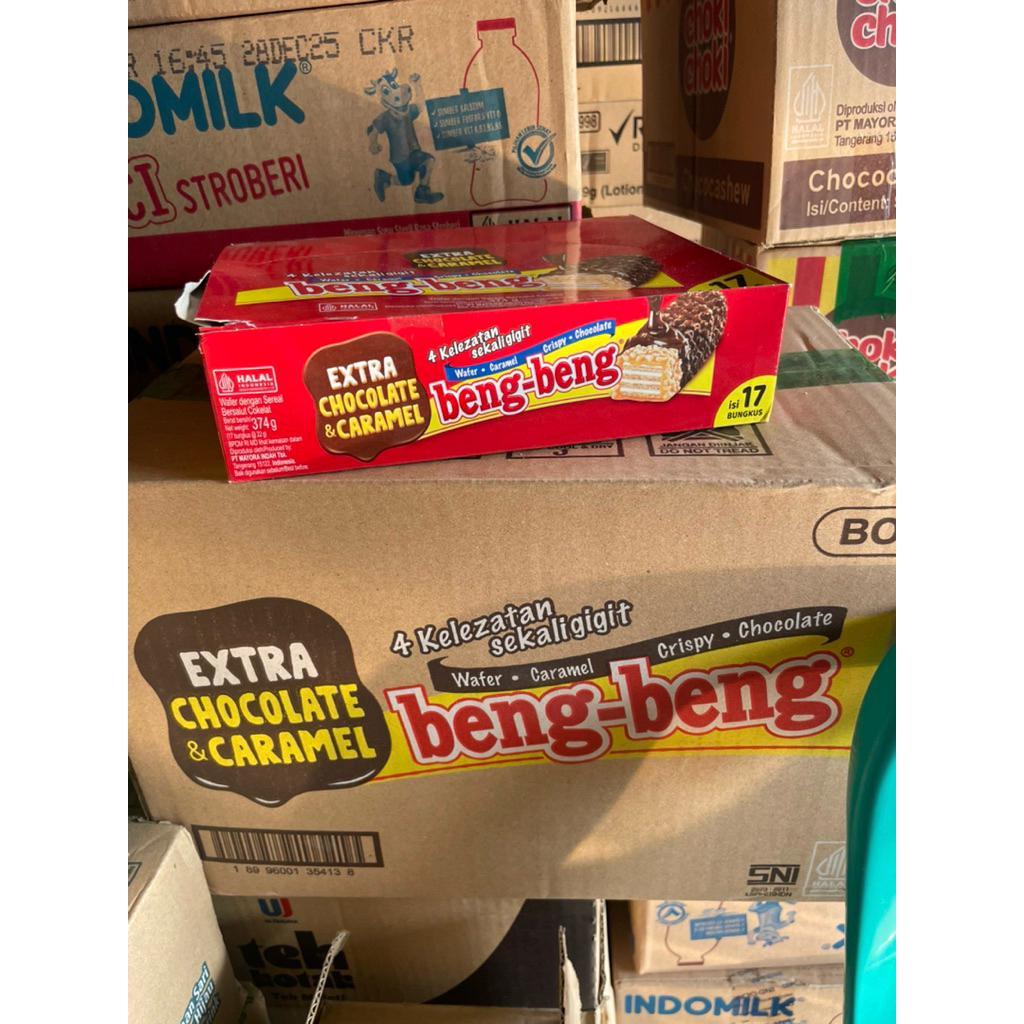 

Beng Beng extra chocolate & caramel isi 17 bungkus
