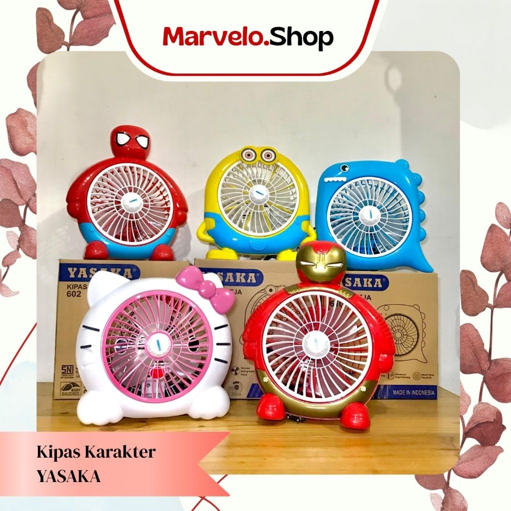 kipas angin meja karakter YASAKA