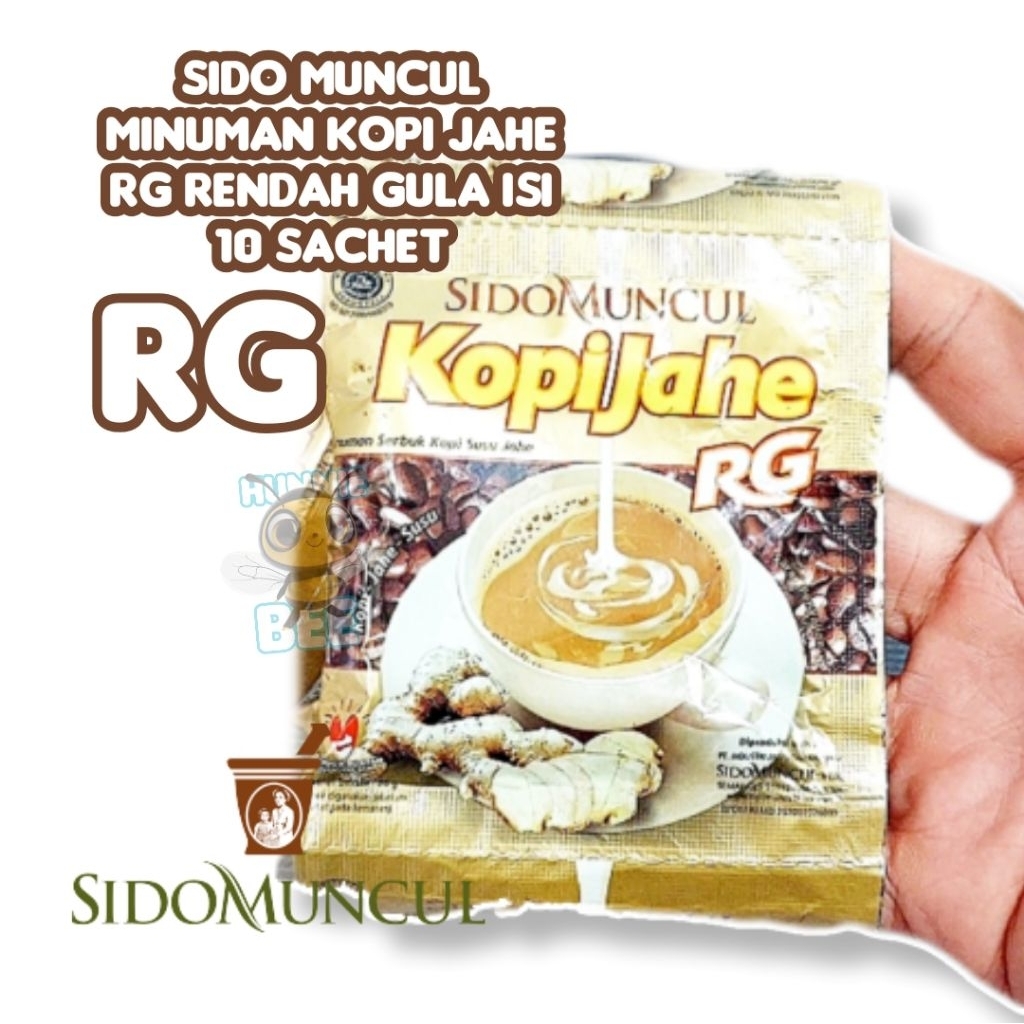 

Sido Muncul Minuman Kopi Jahe RG Rendah Gula isi 10 Sachet