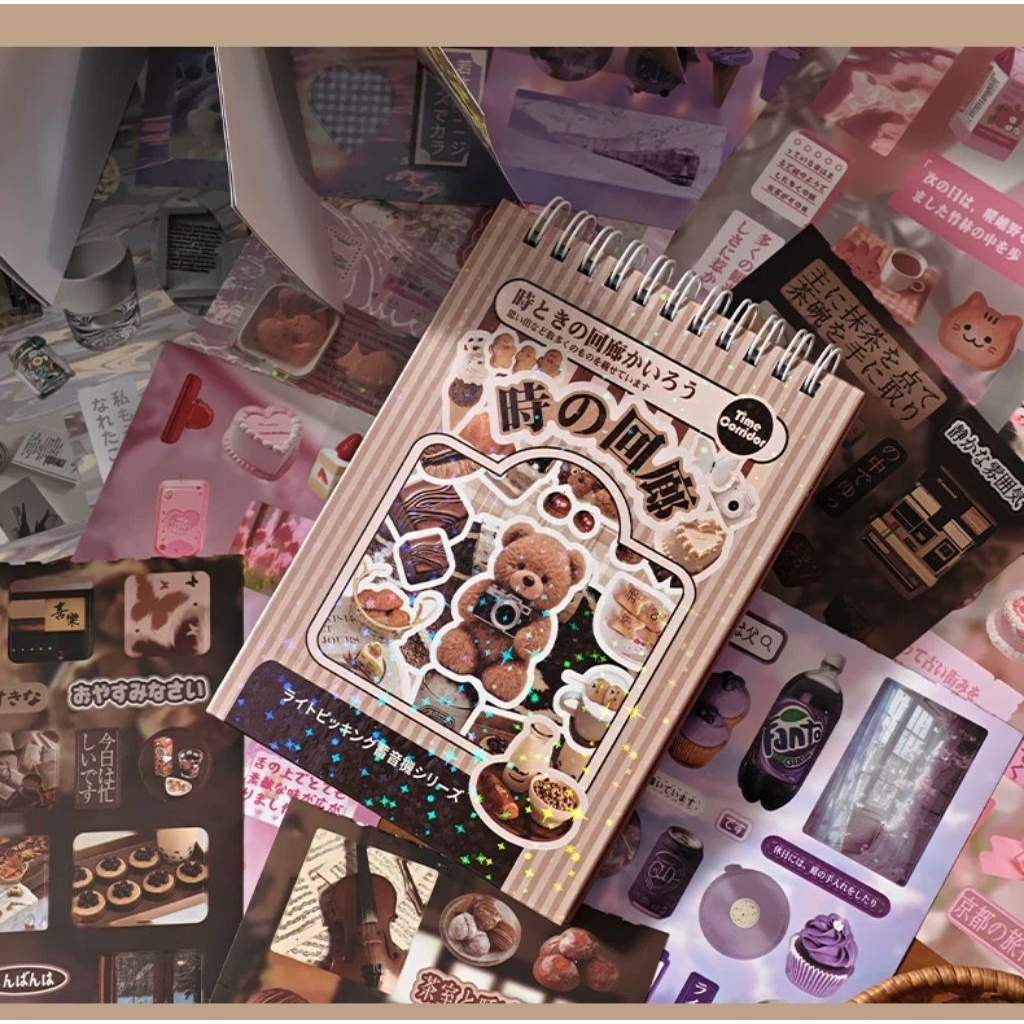 [WindHeart] 45 lembar Sticker Book japanese cutie animal series sticker book ins style juminocore st