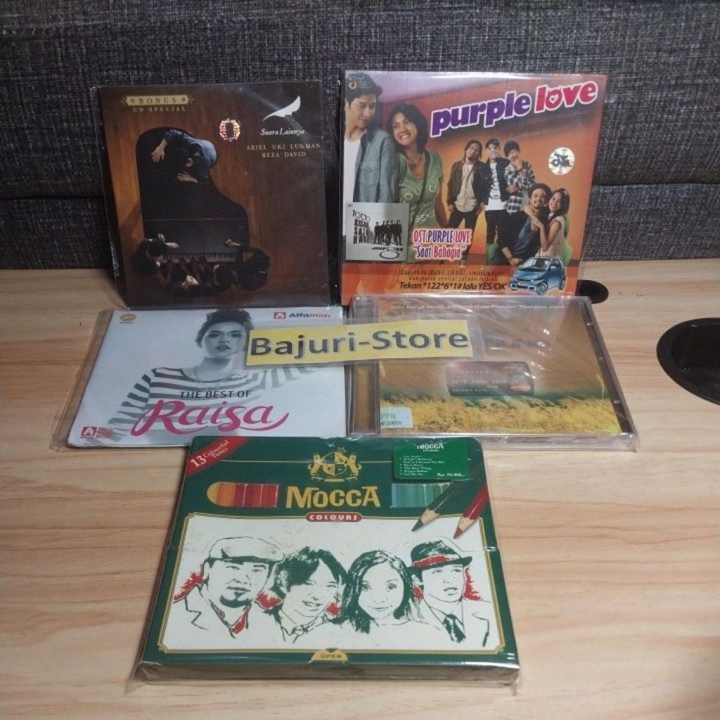 CD "Mocca" "Raisa" "Yovie & The Nuno" "Yovie n Nuno" "Ungu" "Peterpan" "Rossa""Tipe X" "Payung Teduh