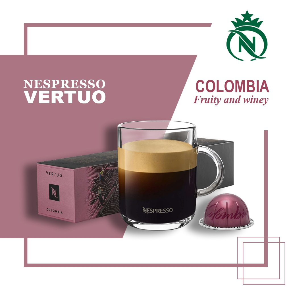 

Capsule Nespresso Vertuo Colombia Pack - Kopi Kapsul Single Origin Medium Roast Coffee