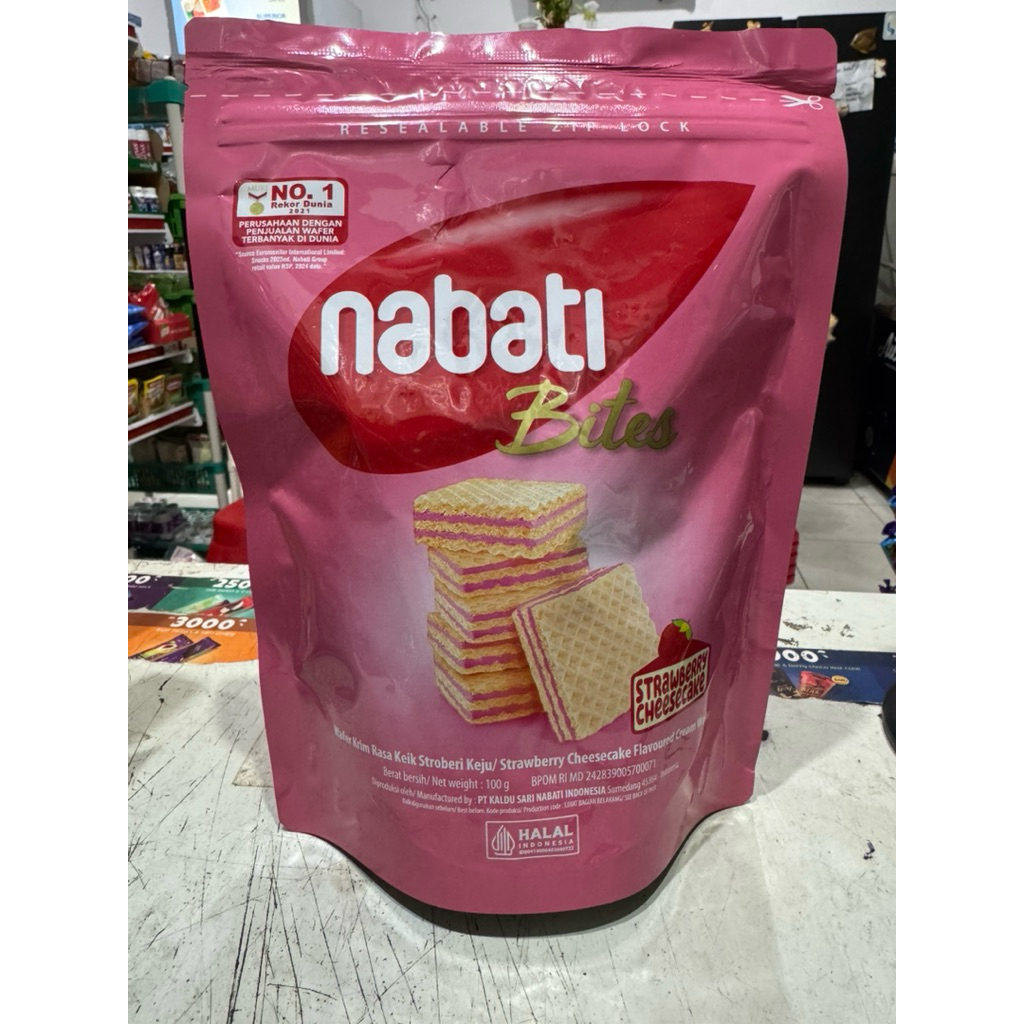 

Nabati Wafer Bites Pouch Strawberry Cheesecake 100 g