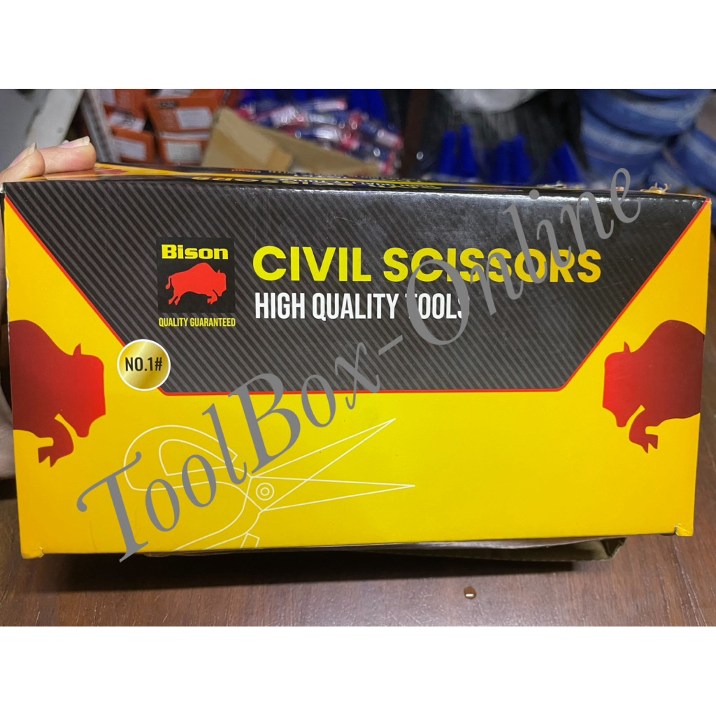 

(1 Lusin/12pcs) Gunting Kulit Kain BISON no.1 /Gunting Wang Ma Ze no. 1 (12 Pcs)