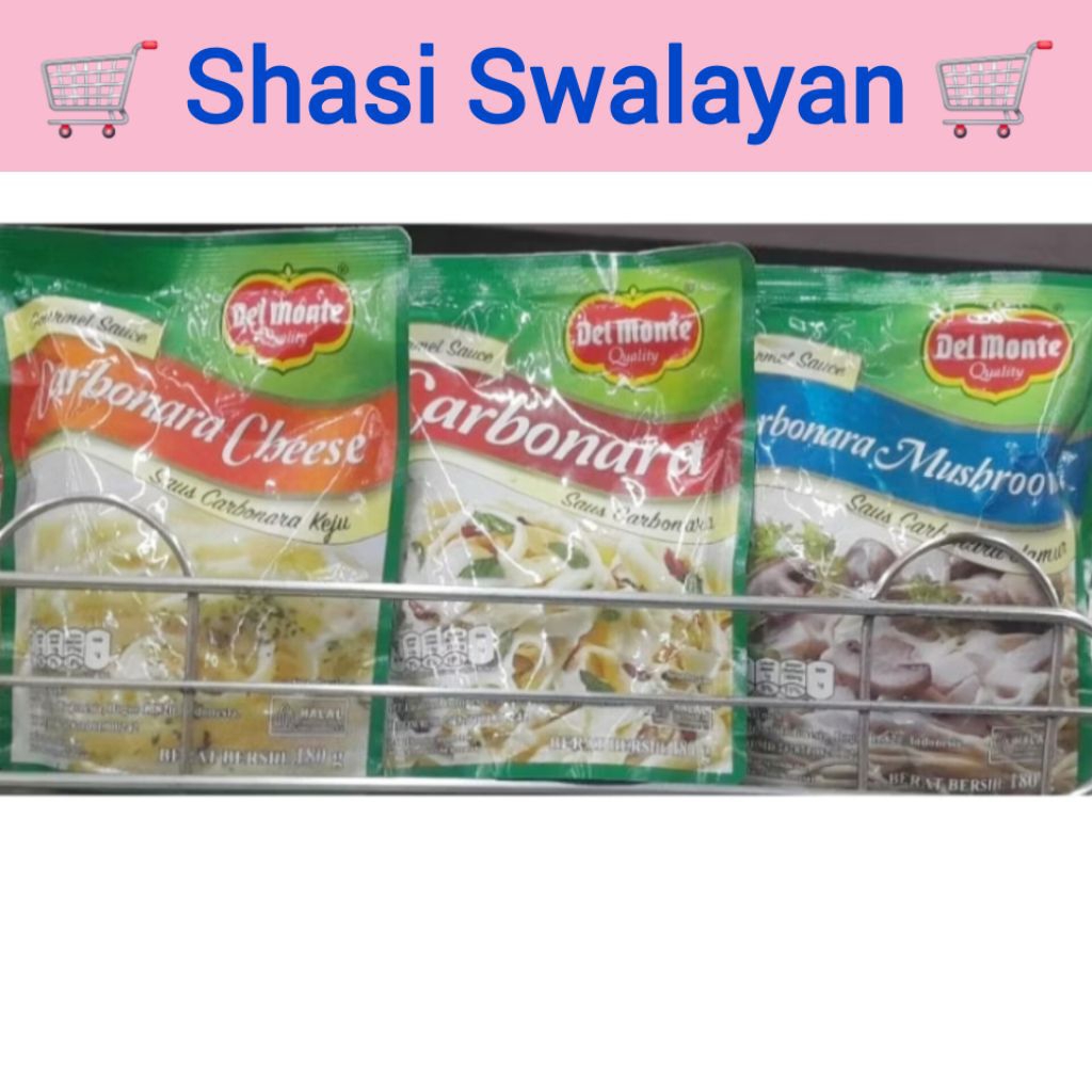 

Del monte Saus Carbonara 180gr - Delmonte Karbonara/ Keju/ Jamur