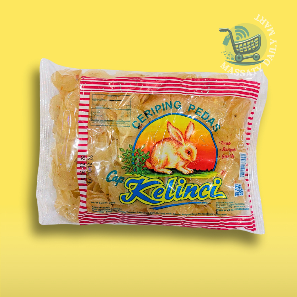 

KERUPUK CERIPING PEDAS CAP KELINCI 250GRAM / Kerupuk (TANPA MINIMAL ORDER)