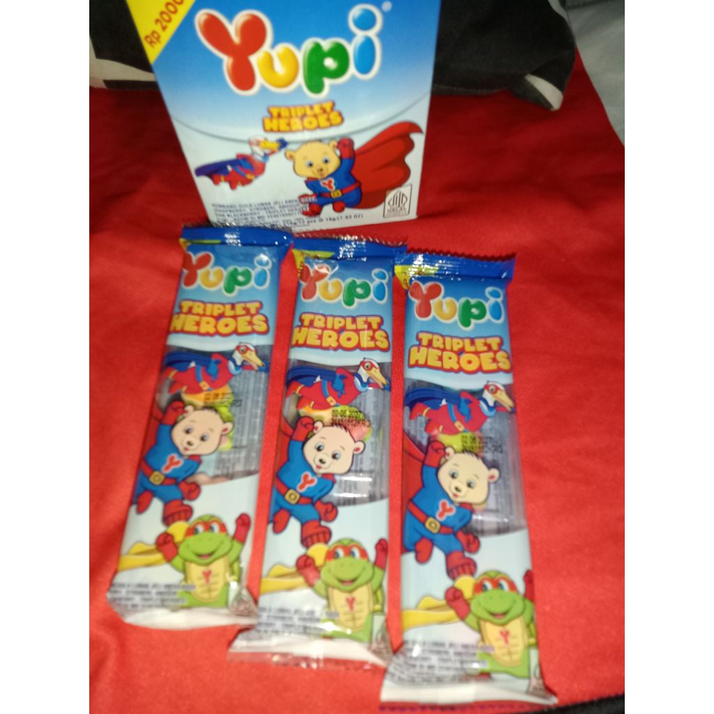 

yupi triplet heroes/yupi heroes/yupi Superman/yupi 2000/permen unik/permen lucu