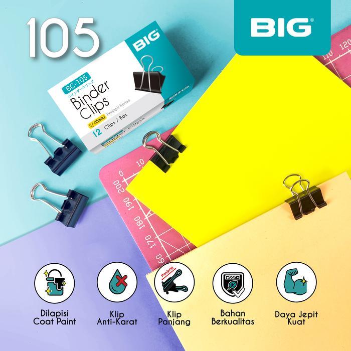

Binder Clips Big Nomor 105 / Penjepit Kertas