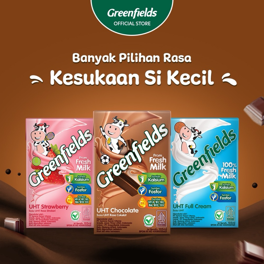 

SUSU UHT GREENFIELDS 105ML 5PCS | 10 PCS