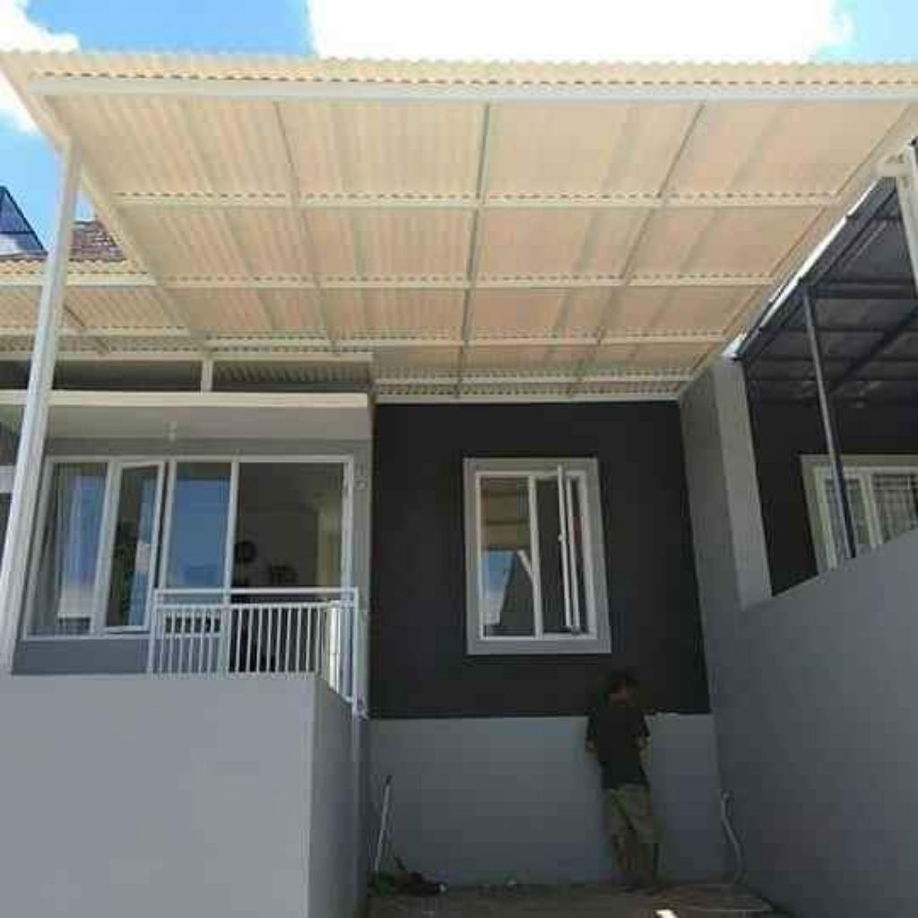 kanopi kaca/alderon/polikarbonat