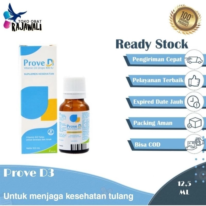 Prove D3 Drop Vitamin D untuk Tulang / Prove D3 Drops
