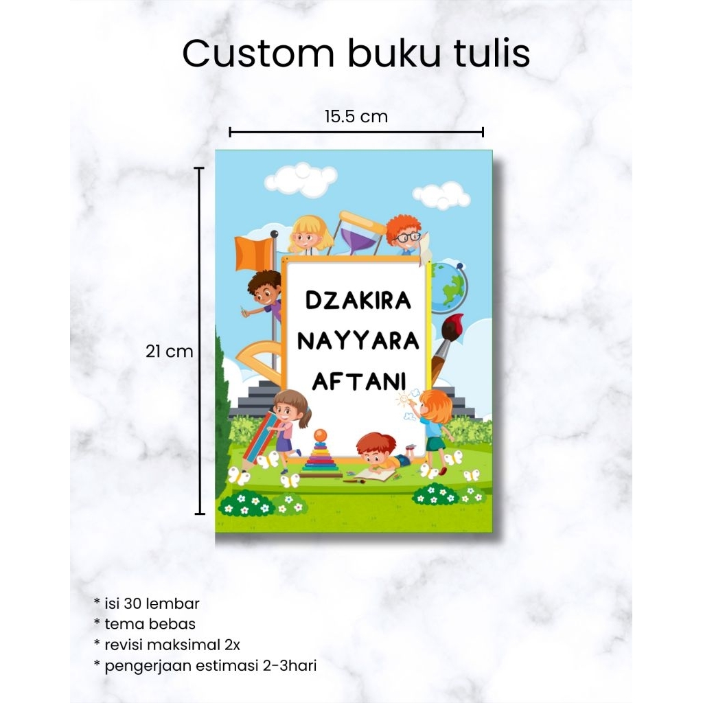 

Buku tulis custom kuromi ukuran besar